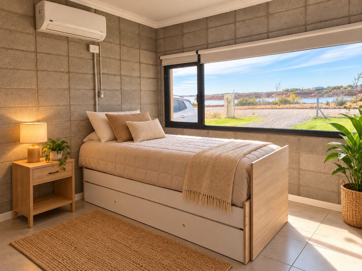 VENTA HERMOSA CASA DE DOS DORMITORIOS EN VILLA TENIS CLUB MARI MENUCO CON VISTA DIRECTA AL LAGO- NEUQUEN 