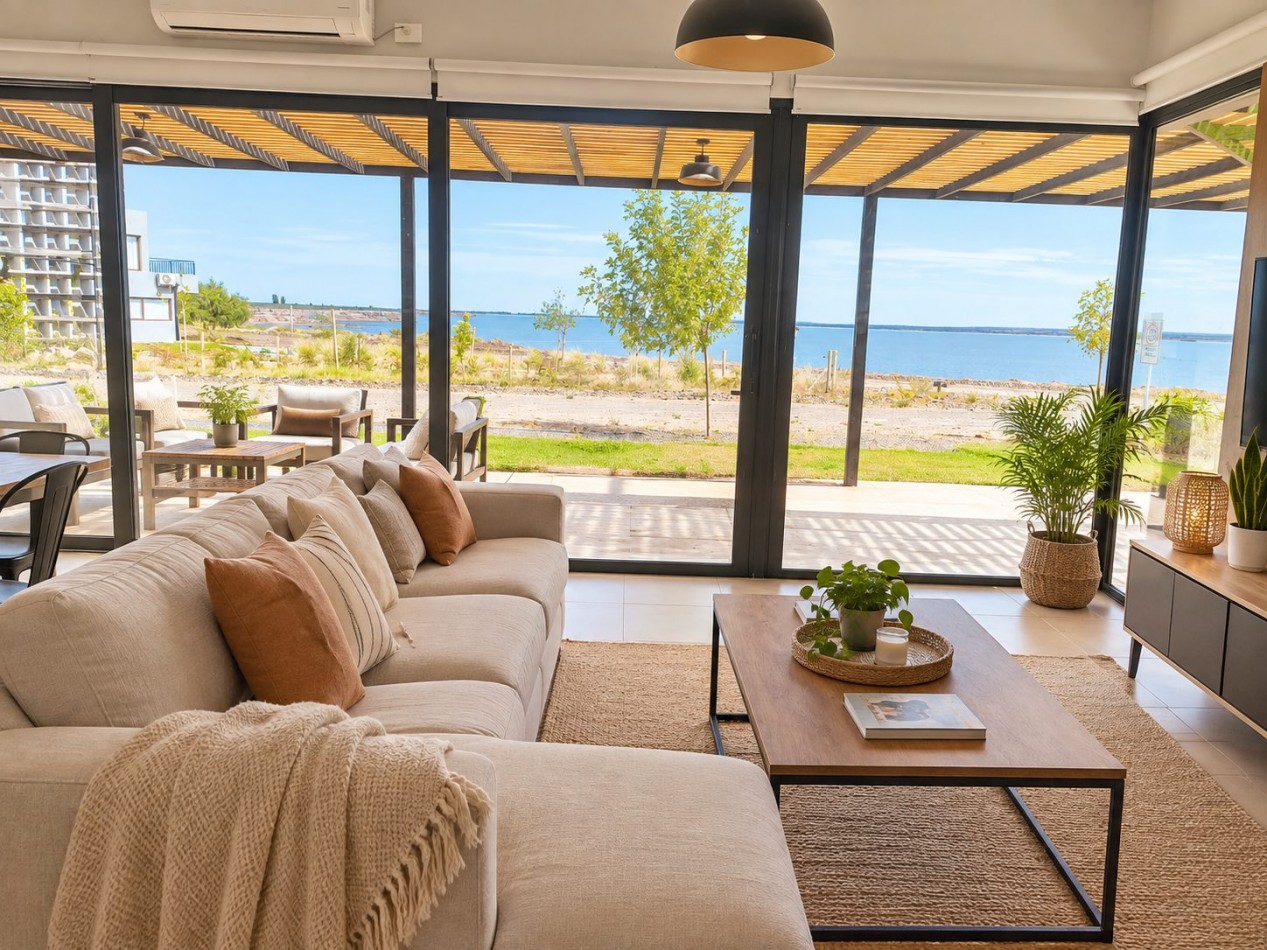 VENTA HERMOSA CASA DE DOS DORMITORIOS EN VILLA TENIS CLUB MARI MENUCO CON VISTA DIRECTA AL LAGO- NEUQUEN 